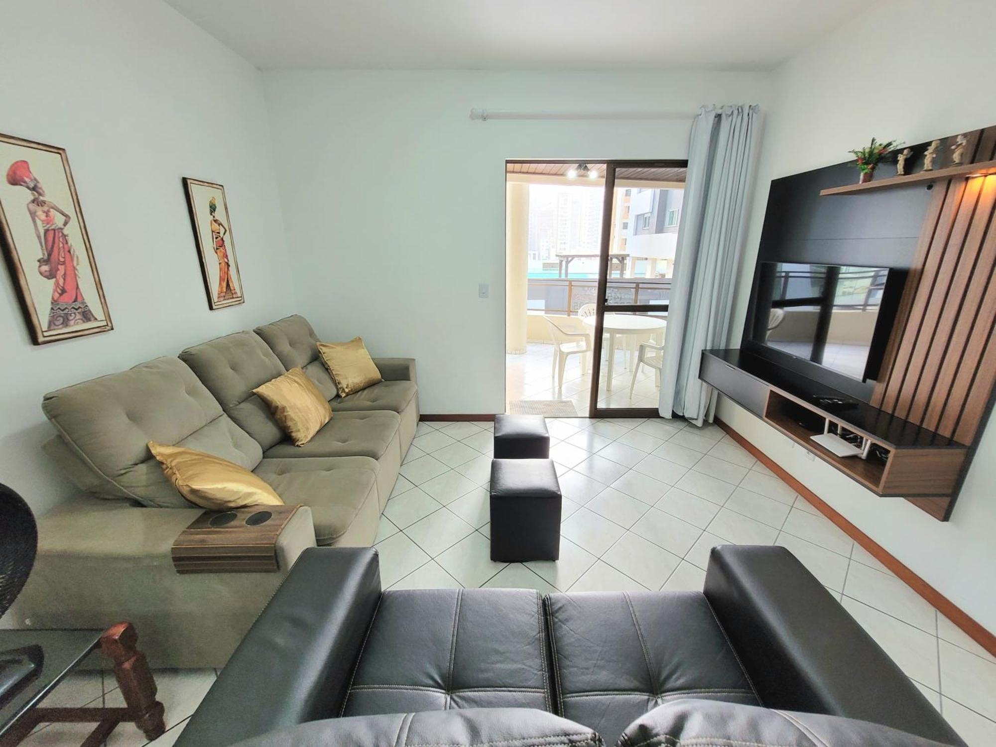 Apartamento 200 Metros Da Praia 03 Quartos Com Ar Condicionado - Meia Praia - Itapema Kültér fotó